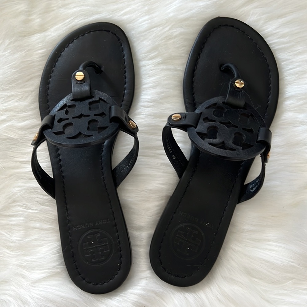 Tory Burch Miller sandals 7 black